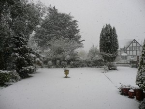 Snowing in Bognor Regis