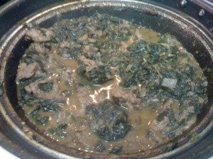 Spicy Lamb and Spinach