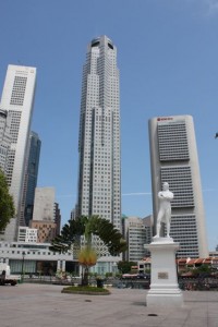 Sir Stamford Raffles founder of Singapore.